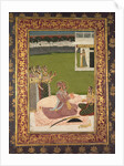 Portrait of Maharaja Savant Singh with Consort, Bani Thani, mid-1700s by Nihal Chand (attributed to)
