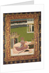 Portrait of Maharaja Savant Singh with Consort, Bani Thani, mid-1700s by Nihal Chand (attributed to)