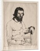 Portrait of Meryon, Seated by Félix Bracquemond