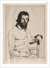 Portrait of Meryon, Seated by Félix Bracquemond