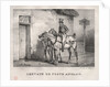 Postal Horses, 1823 by Horace Vernet