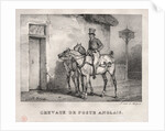 Postal Horses, 1823 by Horace Vernet