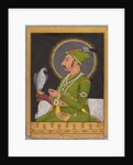 Posthumous portrait of the Mughal emperor Muhammad Shah holding a falcon, 1764 by Muhammad Rizavi Hindi