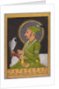 Posthumous portrait of the Mughal emperor Muhammad Shah holding a falcon, 1764 by Muhammad Rizavi Hindi