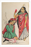 Pravira Kneeling at the Feet of Jana, 1800s by Unknown