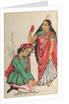 Pravira Kneeling at the Feet of Jana, 1800s by Unknown
