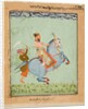 Prince Mathu Singh on a blue horse, c. 1720 by Unknown