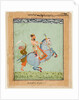 Prince Mathu Singh on a blue horse, c. 1720 by Unknown