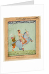 Prince Mathu Singh on a blue horse, c. 1720 by Unknown