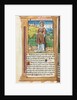 Printed Book of Hours: fol. 100v, St. Stephen, 1510 by Guillaume Le Rouge