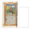 Printed Book of Hours: fol. 100v, St. Stephen, 1510 by Guillaume Le Rouge