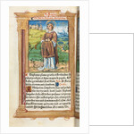 Printed Book of Hours: fol. 100v, St. Stephen, 1510 by Guillaume Le Rouge