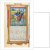 Printed Book of Hours: fol. 101v, St. Christopher, 1510 by Guillaume Le Rouge