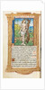 Printed Book of Hours: fol. 102v, St. Sebastian, 1510 by Guillaume Le Rouge