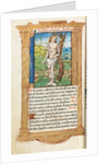 Printed Book of Hours: fol. 102v, St. Sebastian, 1510 by Guillaume Le Rouge