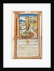 Printed Book of Hours: fol. 103v, St. George Slaying the Dragon, 1510 by Guillaume Le Rouge
