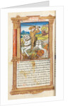 Printed Book of Hours: fol. 103v, St. George Slaying the Dragon, 1510 by Guillaume Le Rouge