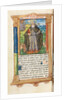 Printed Book of Hours: fol. 104v, St. Anthony Abbot, 1510 by Guillaume Le Rouge
