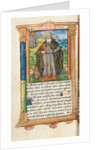 Printed Book of Hours: fol. 104v, St. Anthony Abbot, 1510 by Guillaume Le Rouge