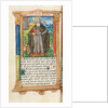 Printed Book of Hours: fol. 104v, St. Anthony Abbot, 1510 by Guillaume Le Rouge