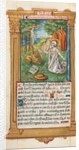 Printed Book of Hours: fol. 107v, St. Jerome and the Lion, 1510 by Guillaume Le Rouge