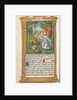 Printed Book of Hours: fol. 107v, St. Jerome and the Lion, 1510 by Guillaume Le Rouge