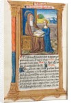Printed Book of Hours: fol. 108v, St. Anne and the Virgin Mary, 1510 by Guillaume Le Rouge
