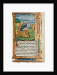 Printed Book of Hours: fol. 17r, St. John on Patmos, 1510 by Guillaume Le Rouge