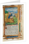 Printed Book of Hours: fol. 17r, St. John on Patmos, 1510 by Guillaume Le Rouge