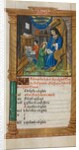 Printed Book of Hours: fol. 3v, February calendar illustration, 1510 by Guillaume Le Rouge