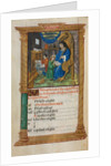 Printed Book of Hours: fol. 3v, February calendar illustration, 1510 by Guillaume Le Rouge