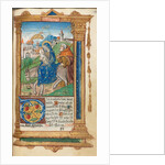 Printed Book of Hours: fol. 42r, Flight into Egypt, 1510 by Guillaume Le Rouge