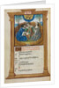 Printed Book of Hours: fol. 5v, April calendar illustration, 1510 by Guillaume Le Rouge