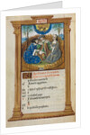 Printed Book of Hours: fol. 5v, April calendar illustration, 1510 by Guillaume Le Rouge