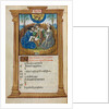 Printed Book of Hours: fol. 5v, April calendar illustration, 1510 by Guillaume Le Rouge