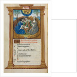 Printed Book of Hours: fol. 5v, April calendar illustration, 1510 by Guillaume Le Rouge