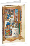 Printed Book of Hours: fol. 73r, Lazarus, 1510 by Guillaume Le Rouge