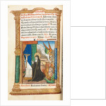 Printed Book of Hours: fol. 84v, Dominican Nun in Prayer, 1510 by Guillaume Le Rouge