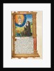 Printed Book of Hours: fol. 90r, St. Bridget in Prayer before an Apparition of Christ, by Guillaume Le Rouge