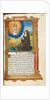 Printed Book of Hours: fol. 90r, St. Bridget in Prayer before an Apparition of Christ, by Guillaume Le Rouge