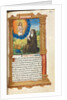 Printed Book of Hours: fol. 90r, St. Bridget in Prayer before an Apparition of Christ, by Guillaume Le Rouge