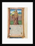 Printed Book of Hours: fol. 98r, St. John the Baptist, 1510 by Guillaume Le Rouge