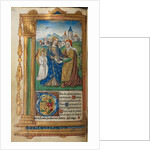 Printed Book of Hours: fol.29v, The Visitation, 1510 by Guillaume Le Rouge
