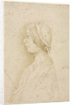 Profile of a Girl Holding a Candle, 1400s by Unknown