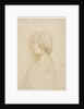 Profile of a Girl Holding a Candle, 1400s by Unknown