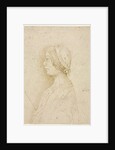 Profile of a Girl Holding a Candle, 1400s by Unknown
