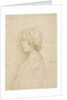 Profile of a Girl Holding a Candle, 1400s by Unknown