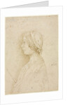 Profile of a Girl Holding a Candle, 1400s by Unknown