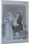Prostitute Soliciting a Fat, Ugly Man, 1796-97 by Francisco de Goya