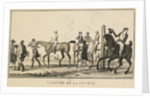 Racing Scenes: A Horse Arriving at the Race by Carle Vernet; Jazet and Aumont